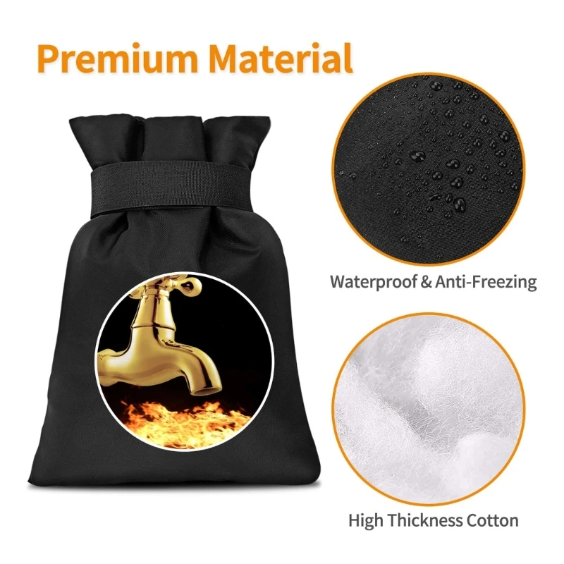 Anti-Freeze ProtectionsTap COVER ฤดูหนาว Anti-Rust Spigot Backflow ฝาครอบ M4YD