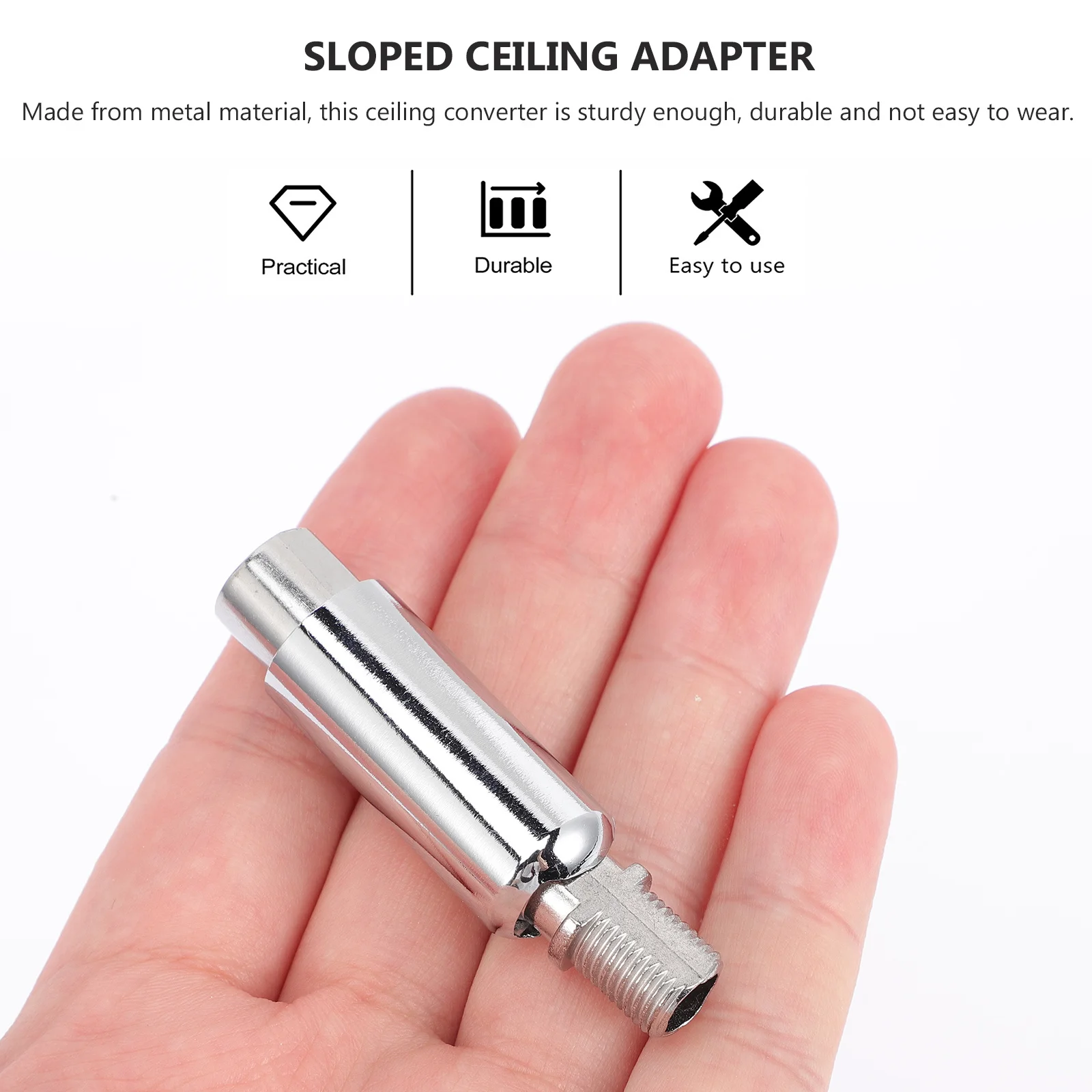 

3pcs Bulb Extender 90 Degree Adjustable Ceiling Converter For Sloped Ceiling Bathroom Lights Pendant Canopy Lamp