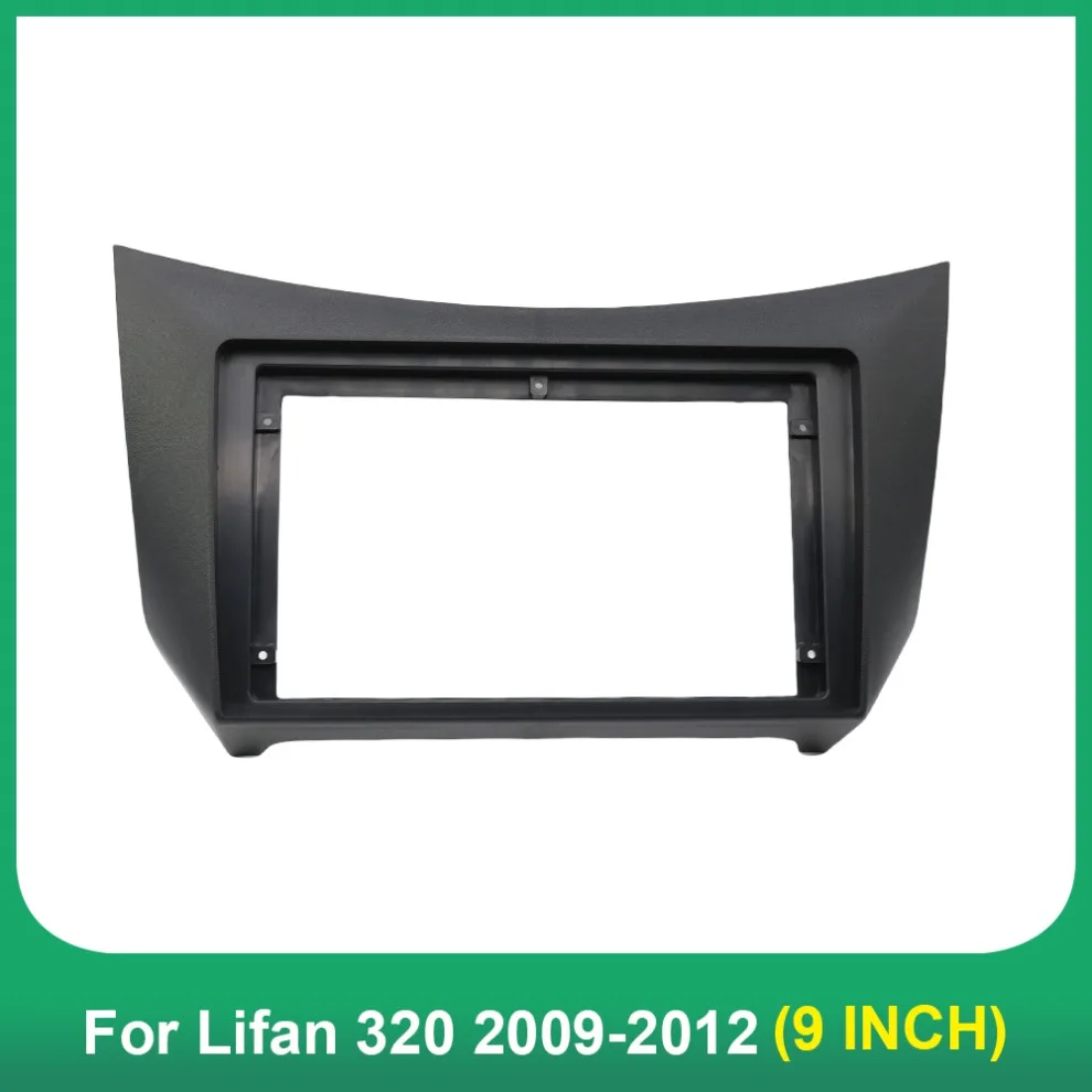 Car Radio frame 9 Inch Fascia Adapter Canbus Box Decoder Android Dash Fitting Panel Kit For Lifan 320 2009-2012