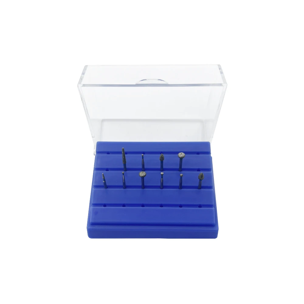 24 Holes Plastic Dental Bur Holder Disinfection Carbide Burs Block Drills Case Box Dental Bur Endo Files Holder Disinfection Box