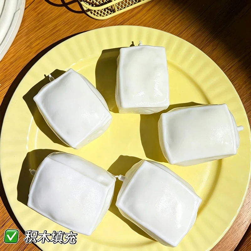 Knuspriges Tofu-Quetschspielzeug, Crunchy Squishies, Quetsch-Stressball, ASMR Anti-Stress-Entspannungsspielzeug, Handgeschenk für Erwachsene – Detail 3