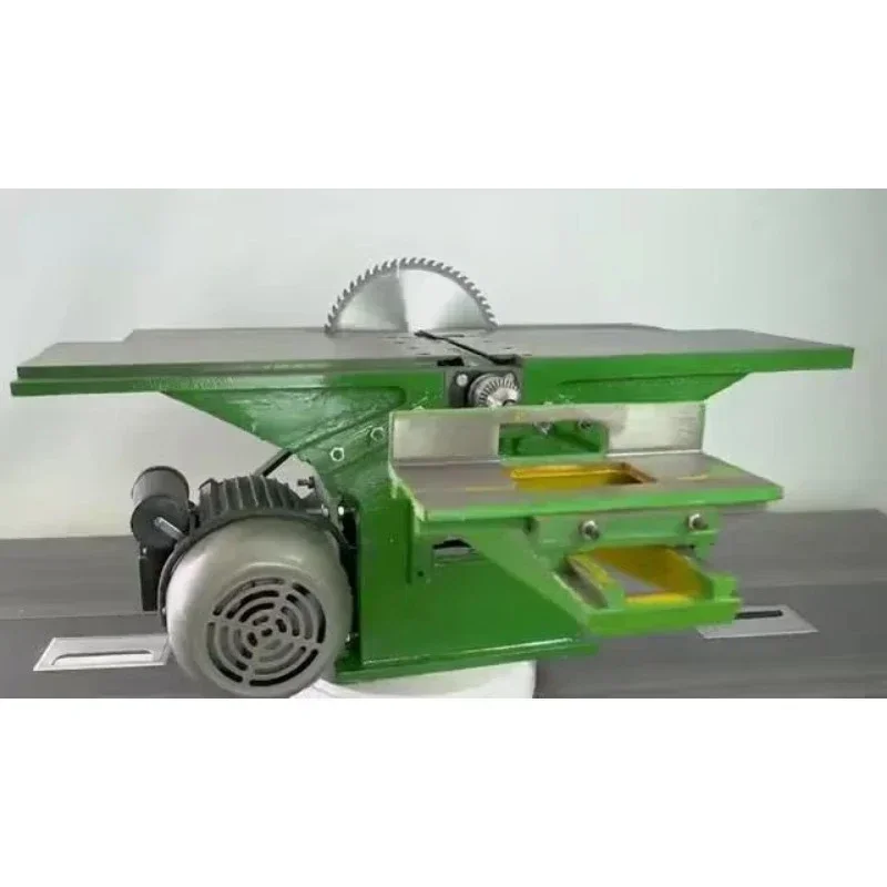 Multi functional woodworking table planer, small table saw, table drill, three in one cutting machine, planer