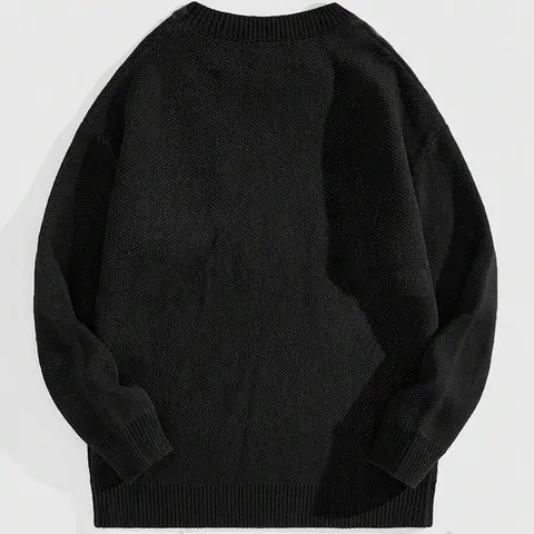 Y2k 빈티지 풀오버 레트로 페인팅 애니메이션 악마 남자 캐주얼 스웨터 streetwear 스웨터 니트 스웨터 힙합 니트 그래픽
