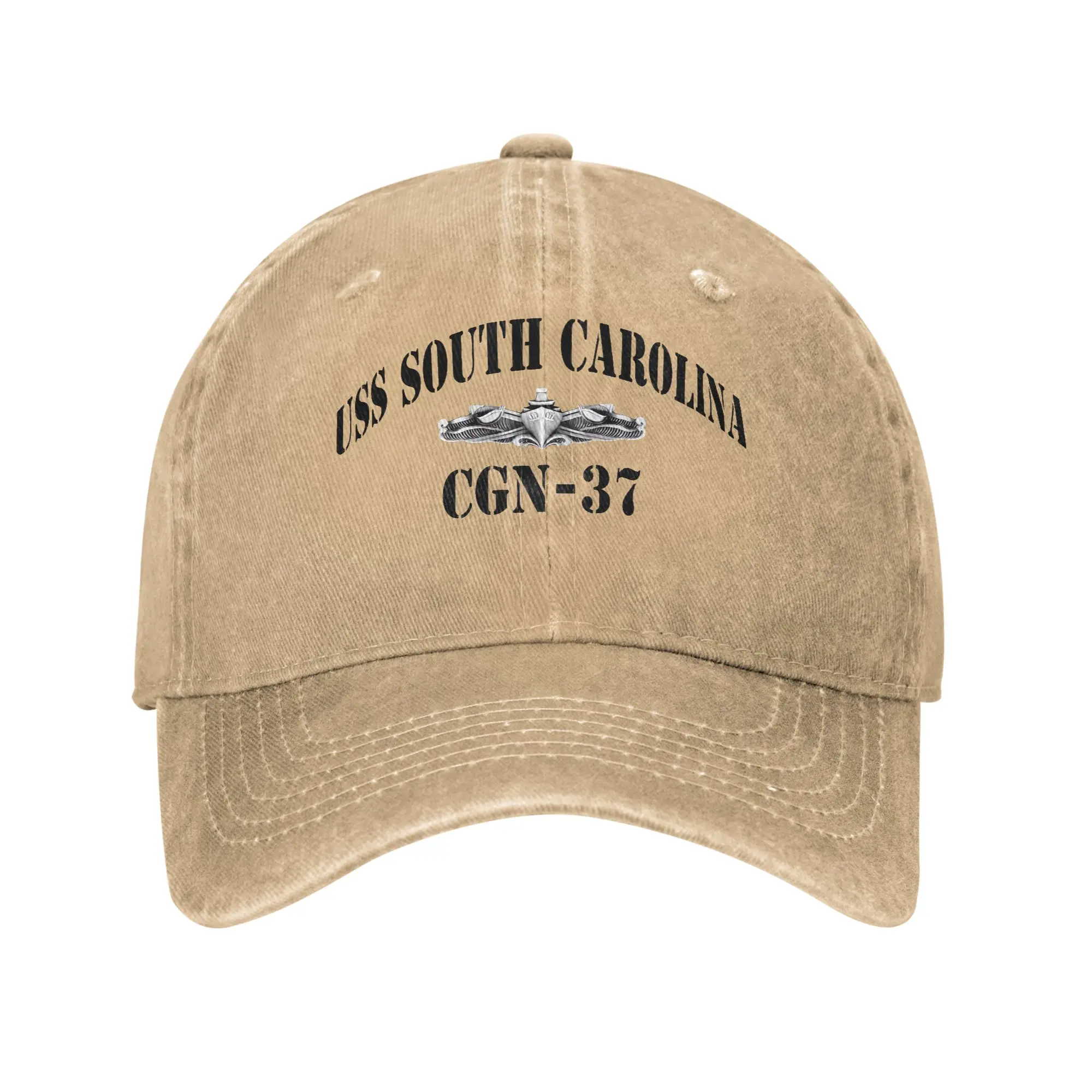 USS SOUTH CAROLINA (CGN-37) SHIP S STORE Fashion Baseball Cap  Lightweight Tennis Female  Weekend Getaway Tennis Female