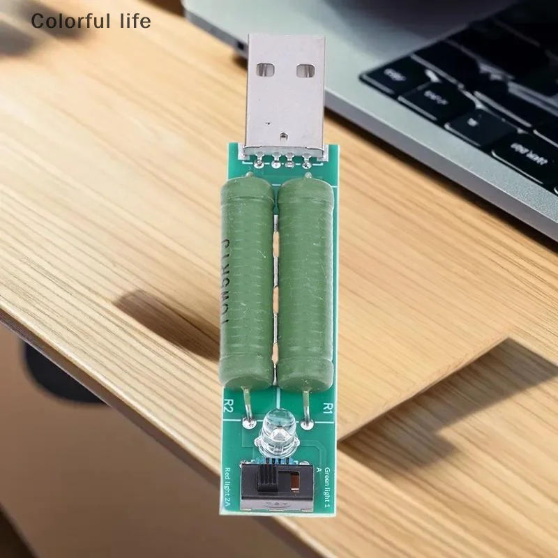 

Модуль цифрового тестера напряжения тока с мини-USB-тестером нагрузки; Разрядный резистор Power Bank 2A/1A с переключателем
