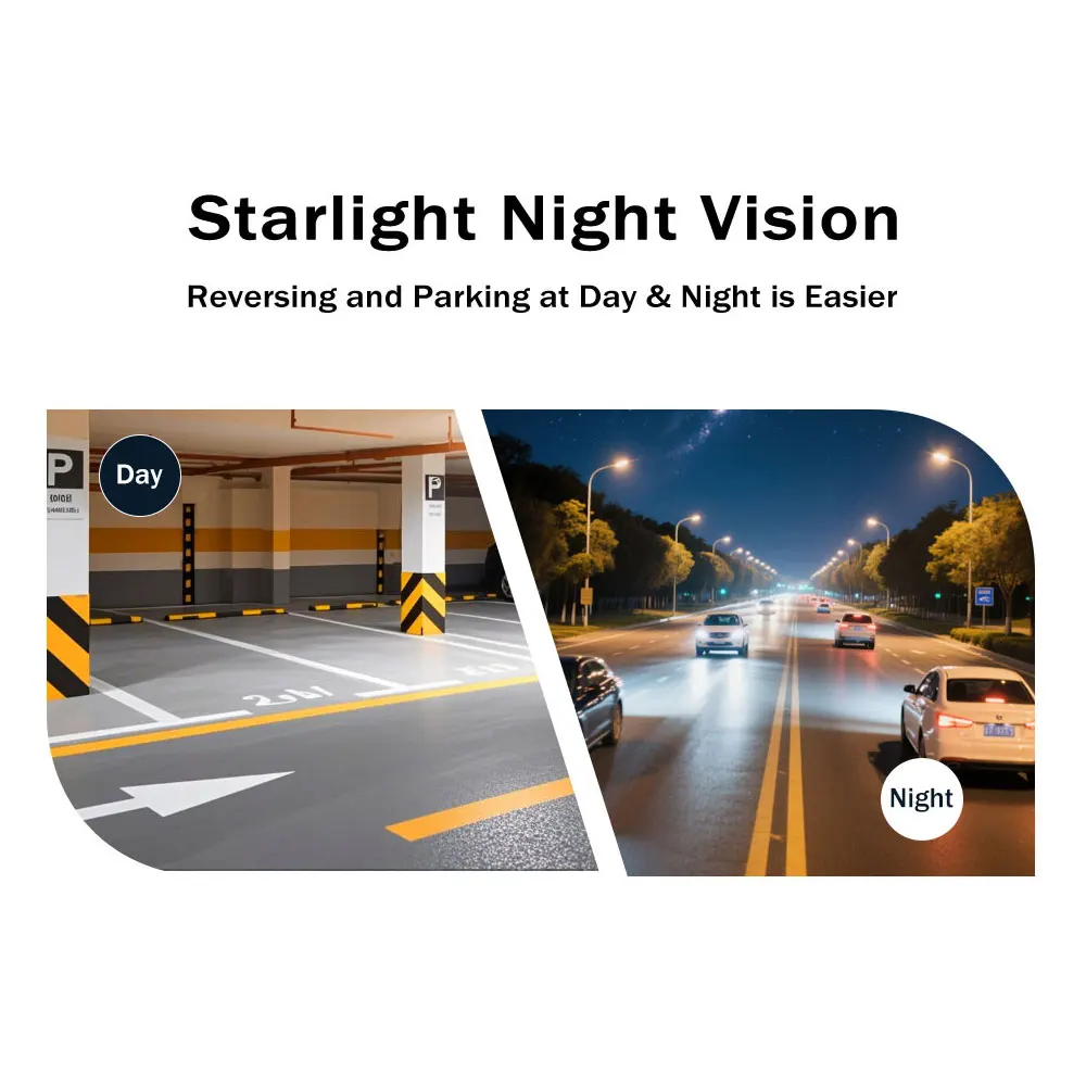 Multi‑Mode AHD1080P/720P CVBS NTSC Car Rearview Camera Dynamic Moving Trajectory Parking Assist Starlight Night Vision IP68 Wate