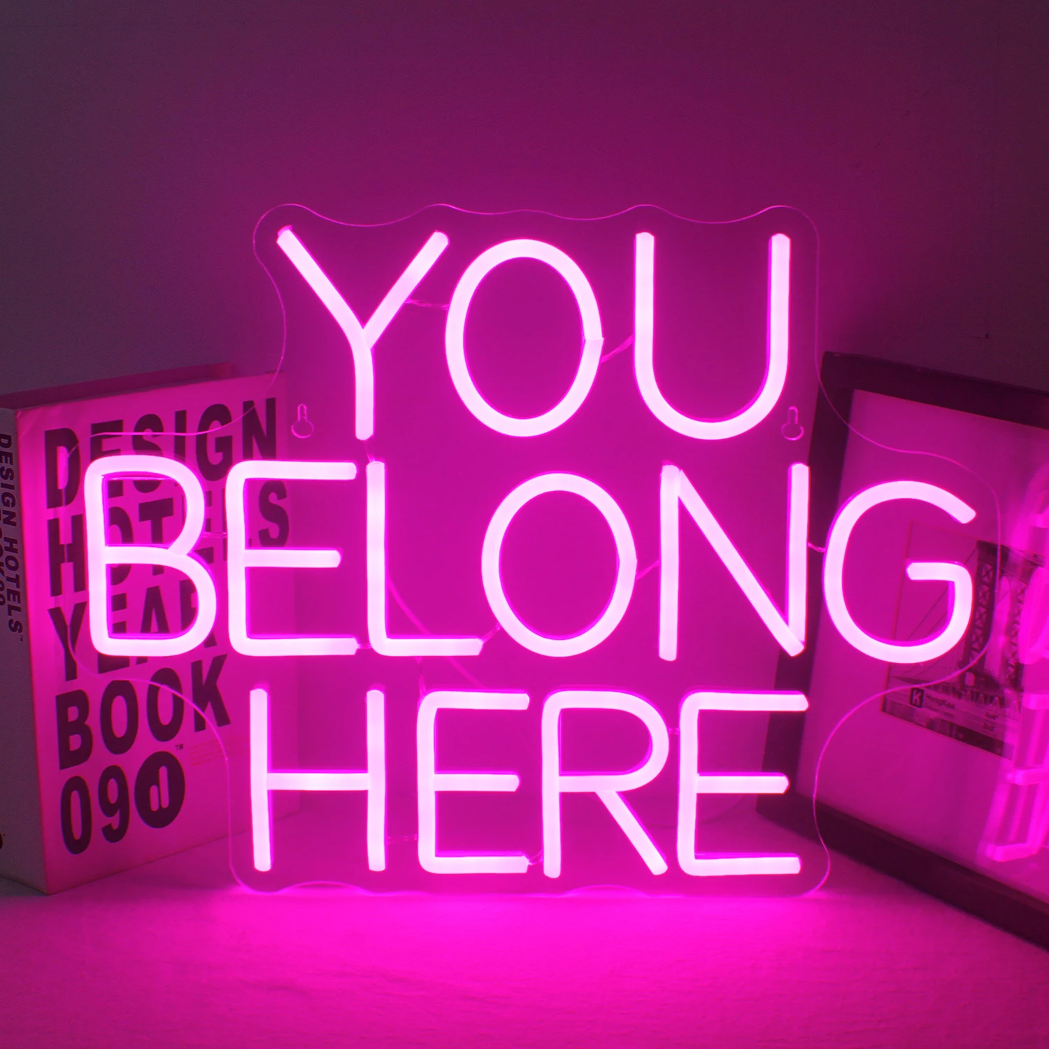 voce pertence aqui rosa led sign palavra luzes de neon usb powered wall decor para quarto sala de estar festa bar 01