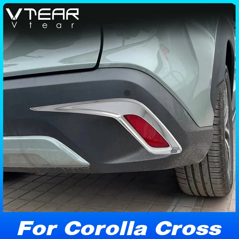 

For Toyota Corolla Cross 2022 2023 Accessories Front Rear Fog Lights Cover Frame Trim ABS Chrome Exterior Modification Parts