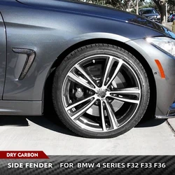 Prepreg Dry Carbon Car Side Fender Air Intake Cover for BMW 4 Series F32 F33 F36 2014-2019 Air Vent Fender Cover Sticker Trims