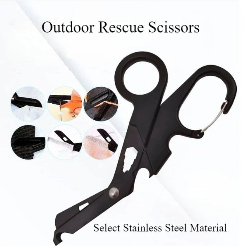 Outdoor Rescue Scissors Military Regulations EMT First Aid BeltFine-toothSurvival Tool HouseholdClip-on Multi-functionalScissors