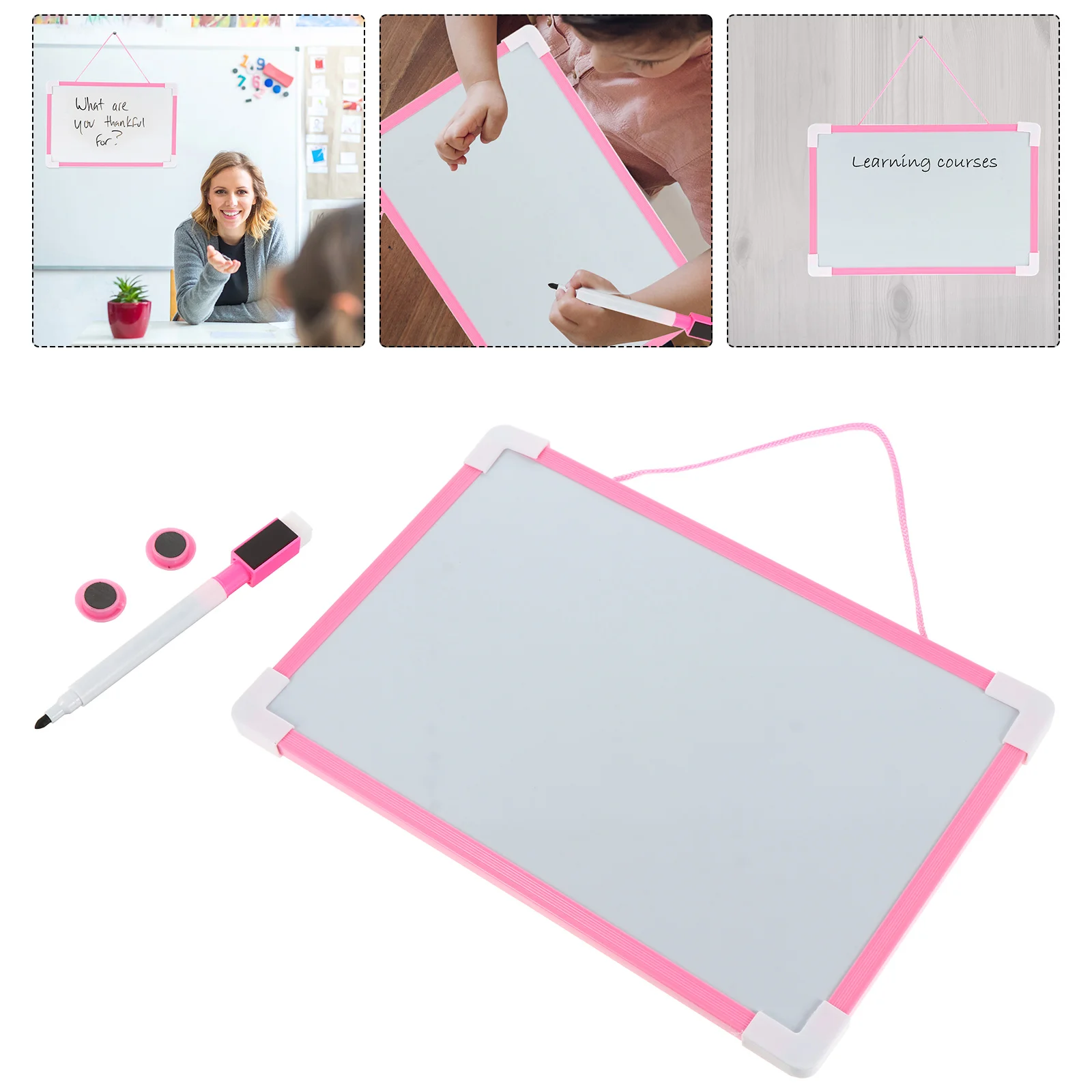 Small Dry Erase Whiteboard Small Magnetic Board With Marker Magnetic Hanging Whiteboard Portable Mini Double Sided White