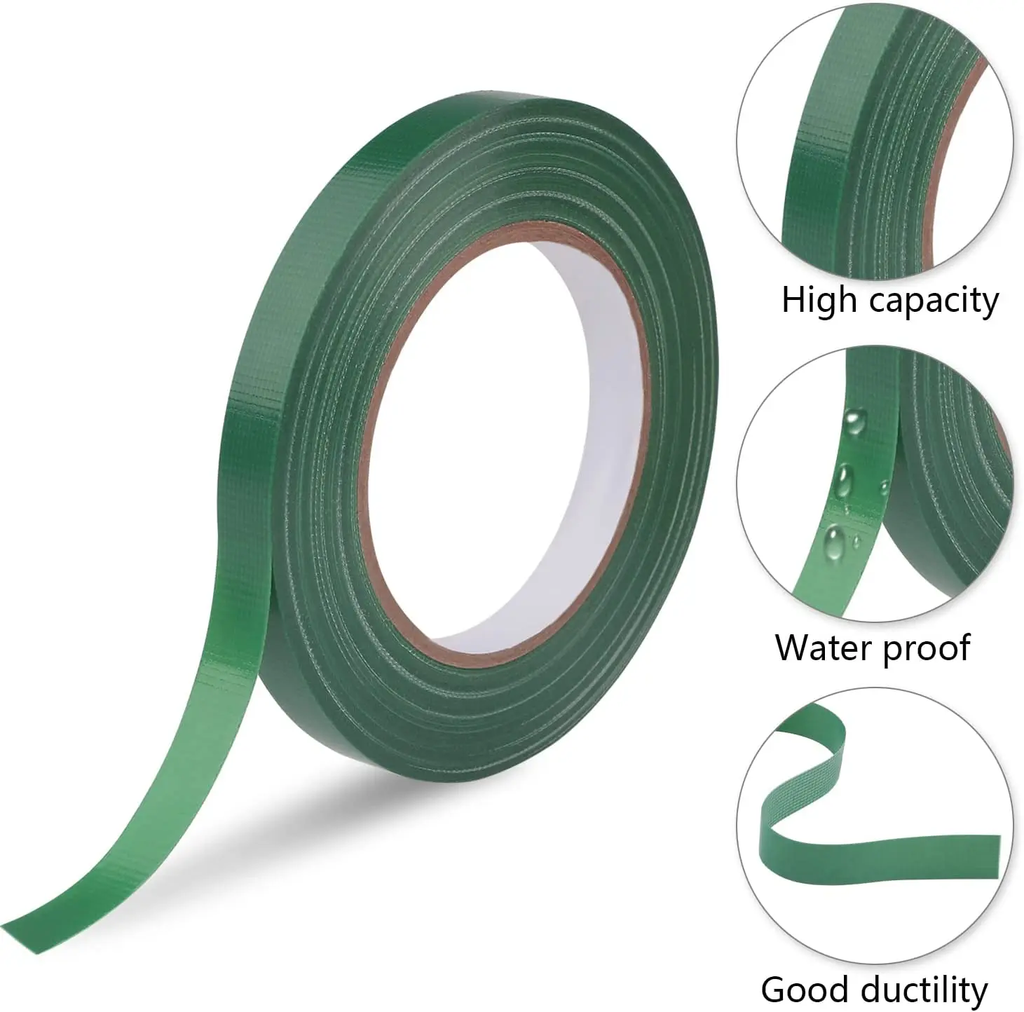 Floral Tape Green Clear Color Florist Tape for Floral Arranging Craft Projects Corsages Bouquet Stem Wrap