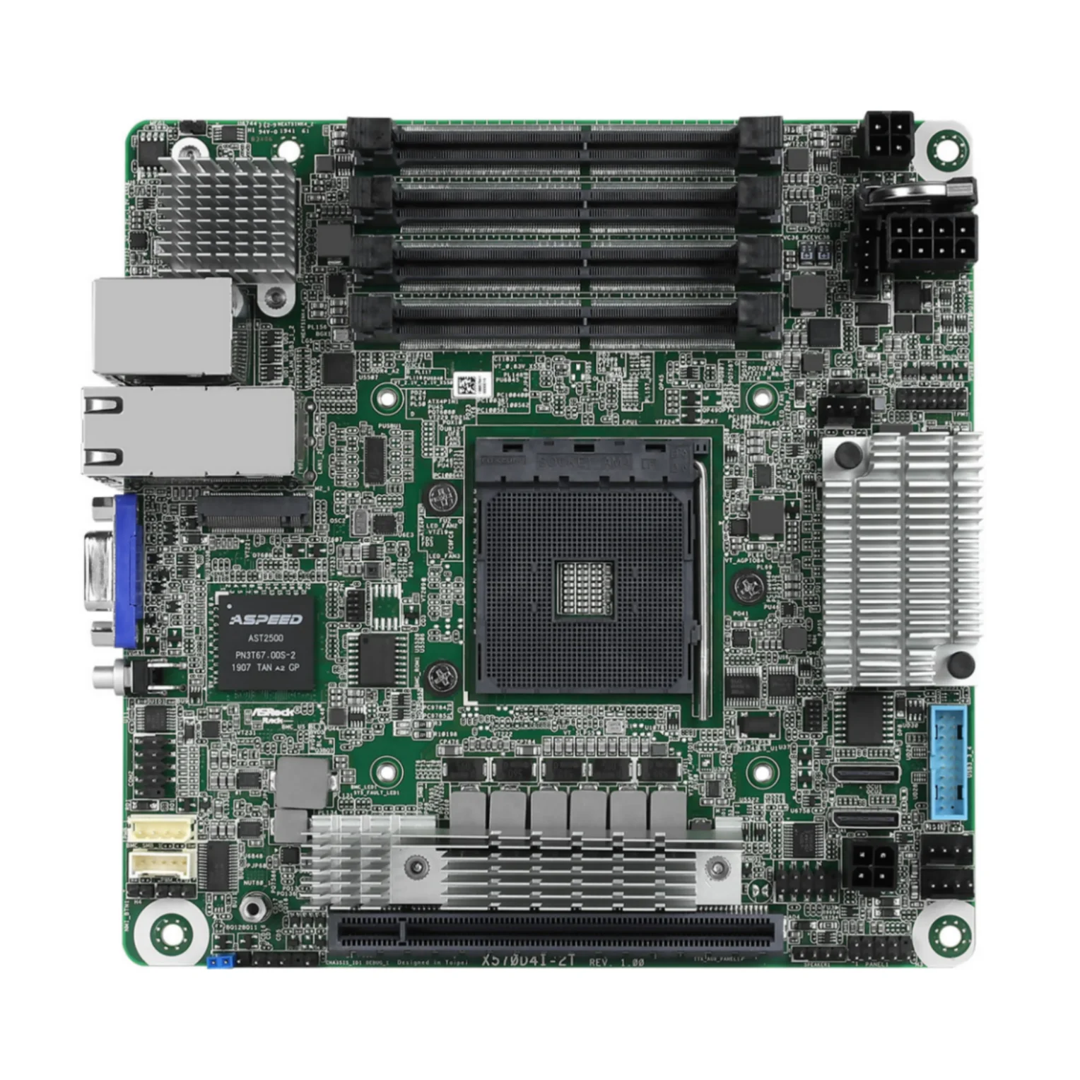

ASRock Rack X570D4I-2T AMD Socket AM4 Server board with X570 128GB DDR4 2x10GbE M.2 8x SATA PCI-E 4.0x16 Dedicated IPMI ATX