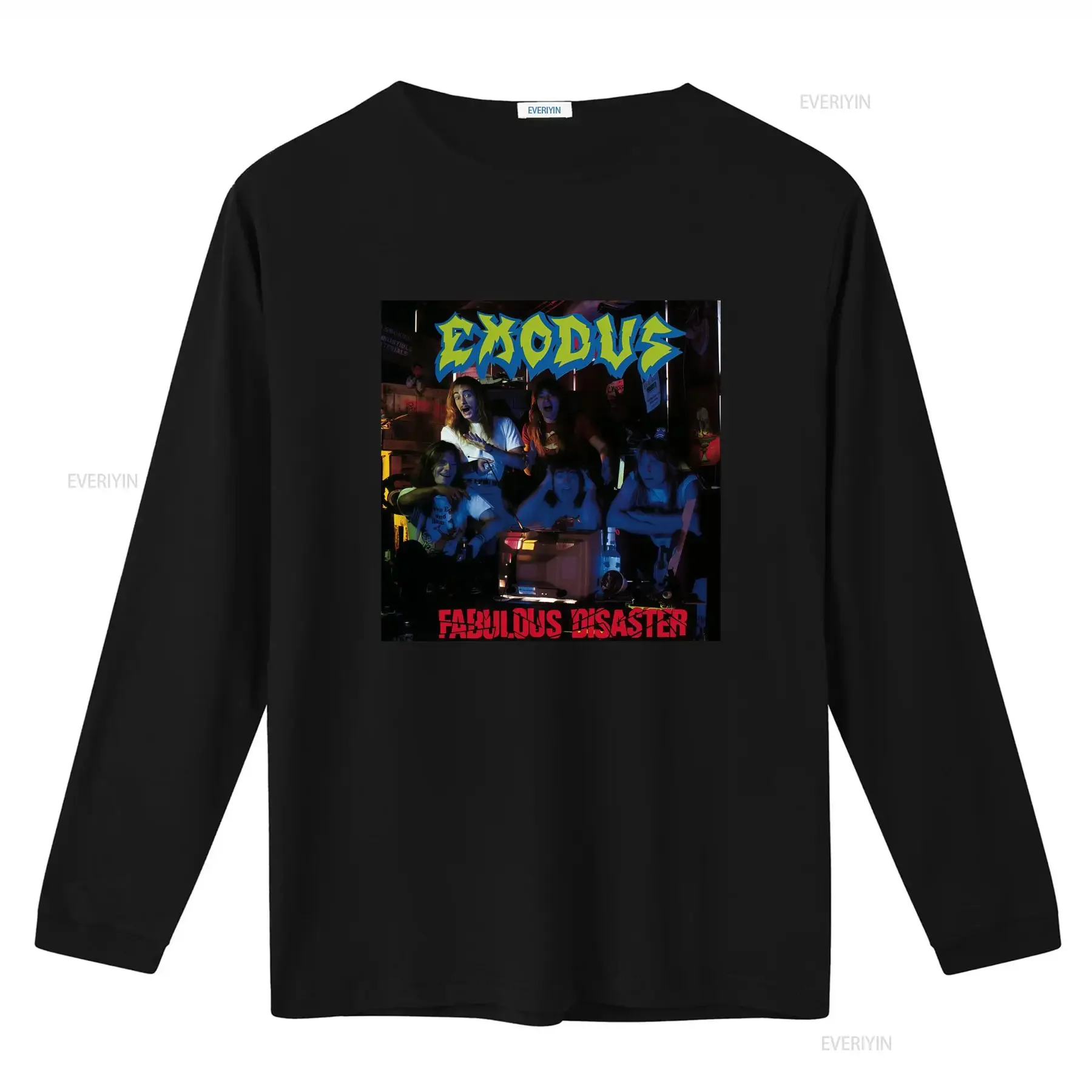 Exodus Fabulous Disaster Band T Shirt All Sizes Rock Music vintage Washed Slightly streetwear Unisex designer clothes Casual