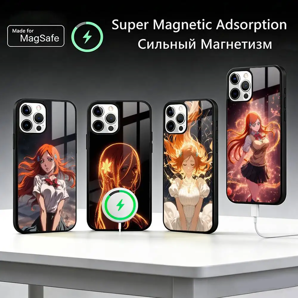 BLEACH Orihime Inoue-E  Phone Case For iPhone17,16,15,14,13,12,11 Plus,Pro Max For Magsafe Wireless Charging