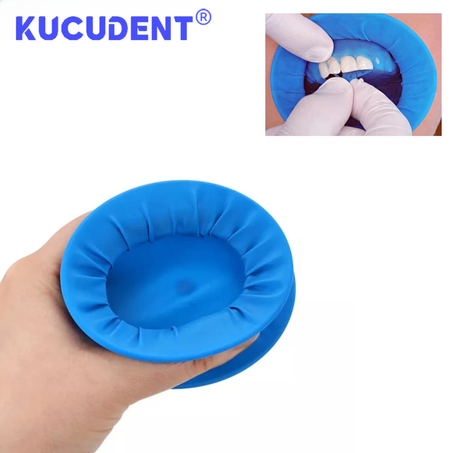Dental Disposable Rubber Sterile Mouth Opener O Shape Rubber Dam   Oral Cheek Expander Retractor Rubber Barrier Mouth Opener