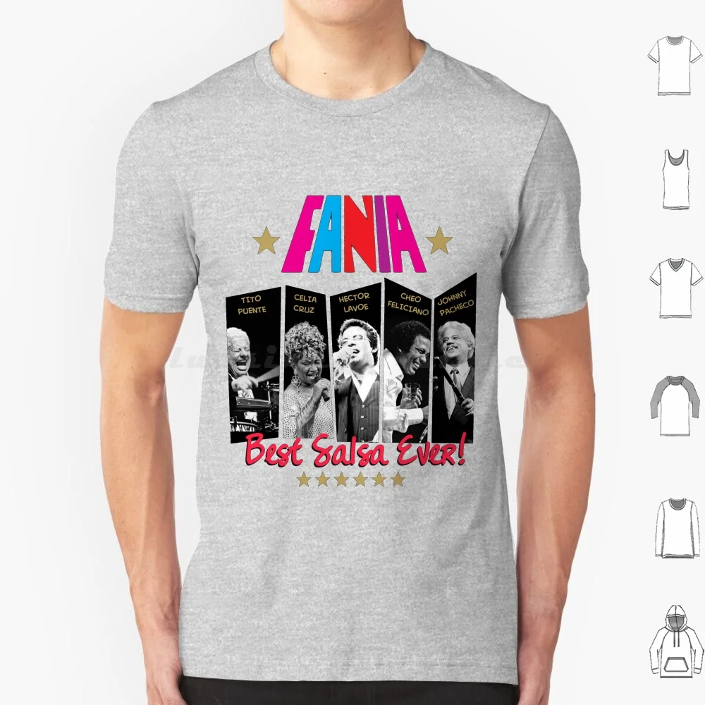 Best Salsa Singers T Shirt Big Size 100% Cotton Salsa Singer Latin Latino Celia Tito Puente Lavoe Feliciano Ever New Yoork