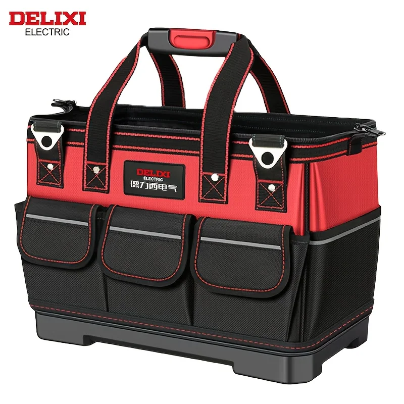 DELIXI ELECTRIC 13/14/18/20 Inch Tool Bag,Oxford Cloth Material,Multi-Pocket Portable Storage Bag for Repair Tools Storage.