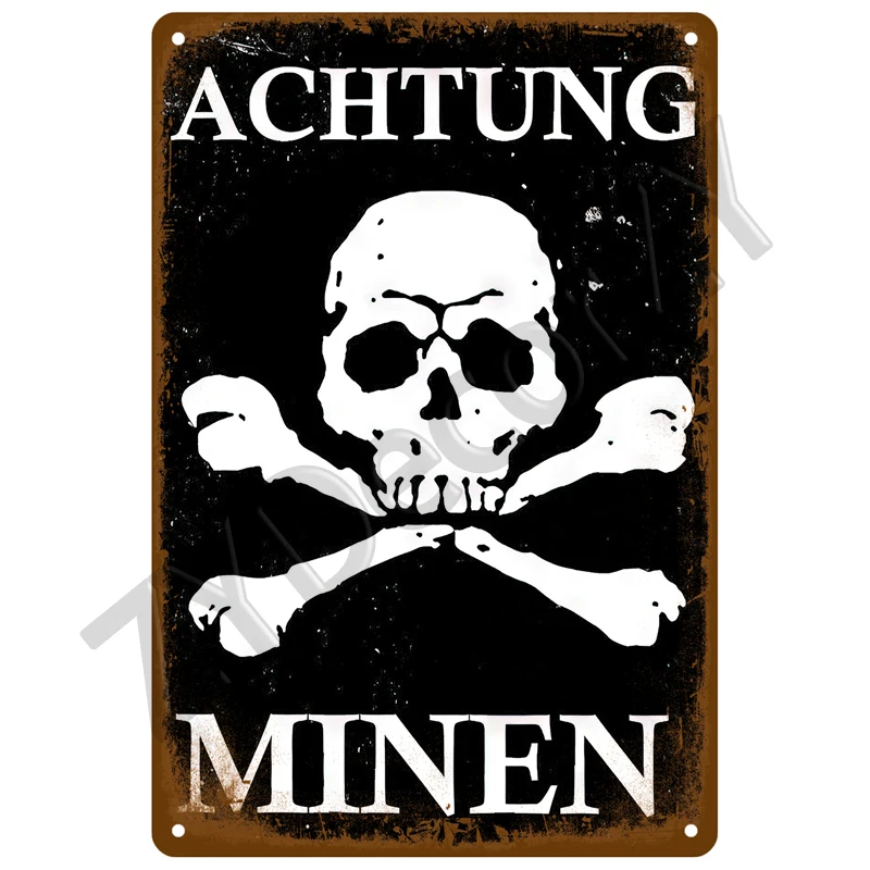 Warnung Retro Blechschild für Zuhause, Zimmer, Wanddekoration, Kunst, Metallschild, Vintage-Bars, Garage, Café, Club, Männerhöhle, Kneipen, Wandplatte, Poster – Detail 30