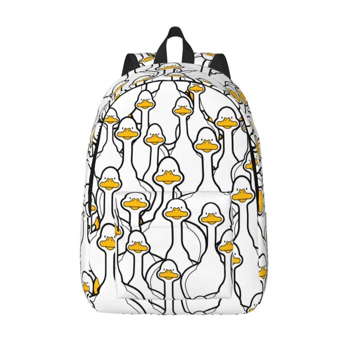 

White Goose for Teens Student School Bookbag Chicken Cartoon Pet Daypack Elementary High College Travel