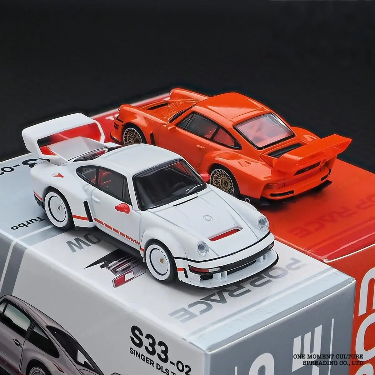 

XCARTOYS 1/64 POP RACE Porsche SINGER DLS Turbo Car, игрушки из сплава, моторный автомобиль, литая под давлением металлическая модель, детский рождественский подарок, игрушки для мальчиков