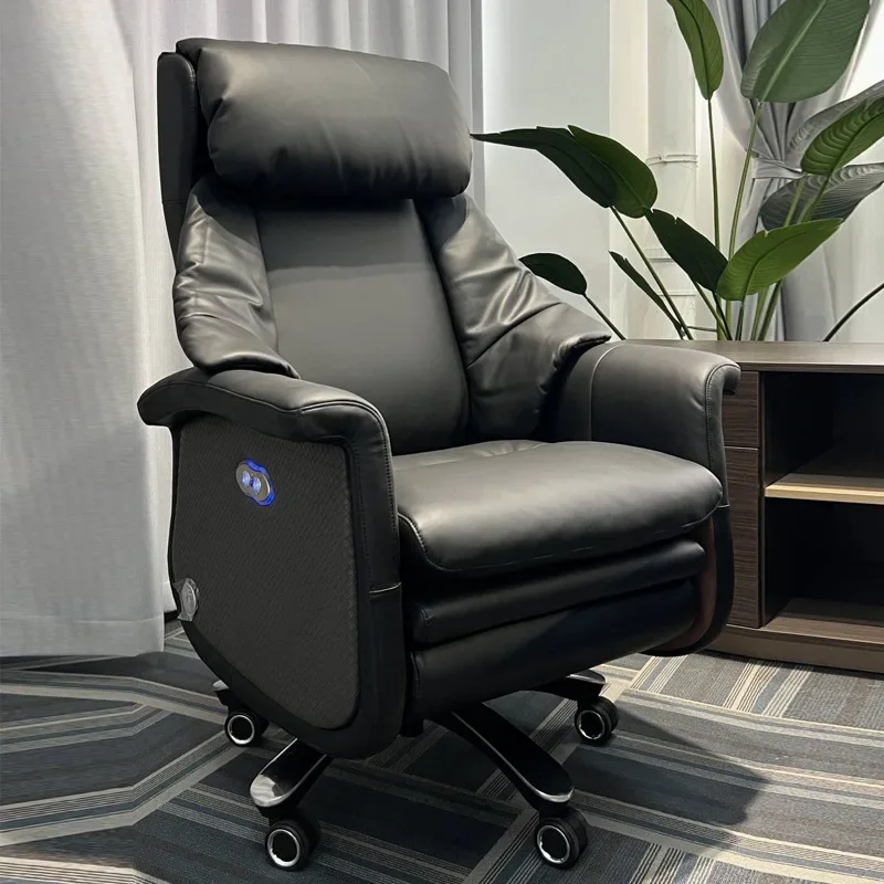 Luxury, electric, executive chair, voice, smart, massage chair, genuine leather, boss