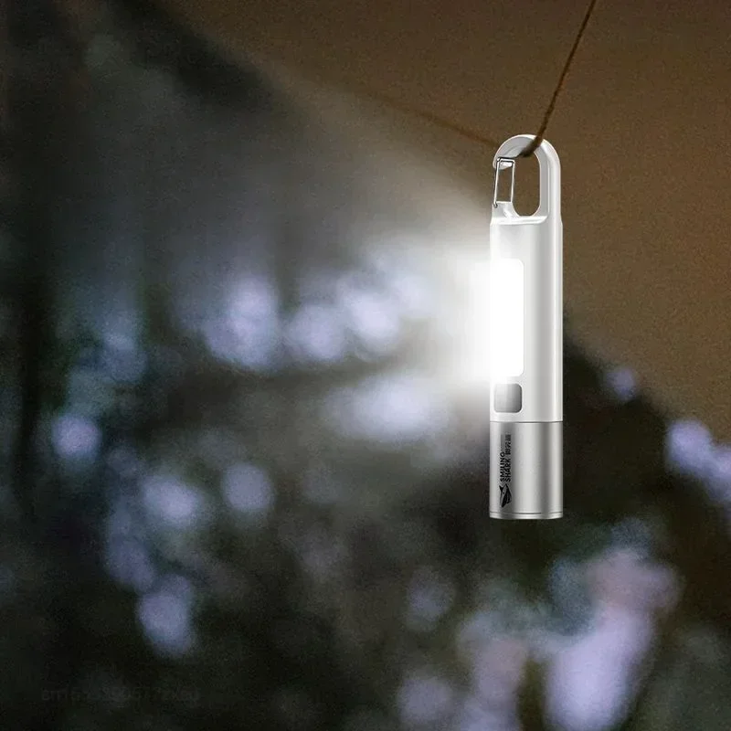 Xiaomi-Lampe de poche multifonctionnelle aste avec lumière latérale, lampe de bain extérieure, haute luminosité, ménage d\'urgence, camping