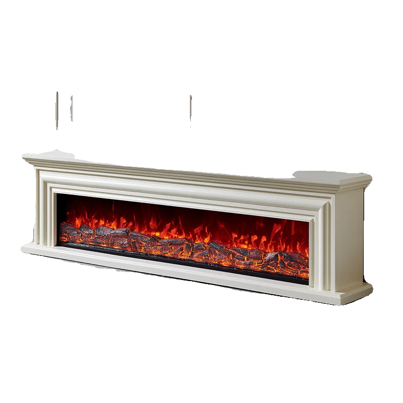 American-style Fireplace Frame Simulated Fire Electronic Fireplace Core Custom-made 1.8/2/2.2m French-style Fireplace TV Cabinet