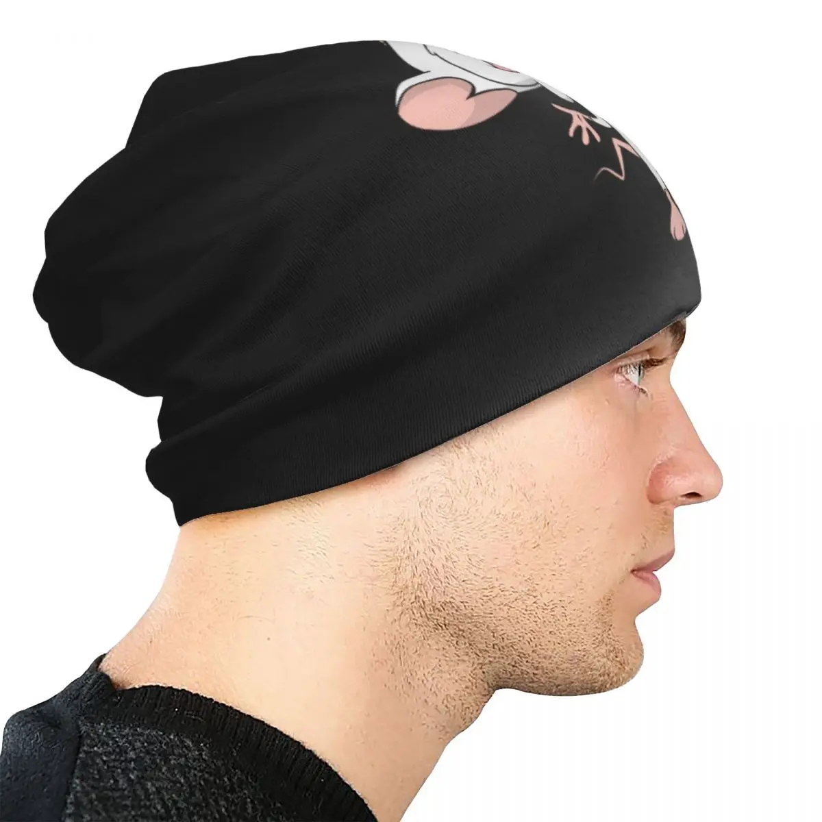 Męski mały i mózgowy kapelusz luźna czapka Beanie Merch New Arrival Anime wielofunkcyjna czapka z dzianiny