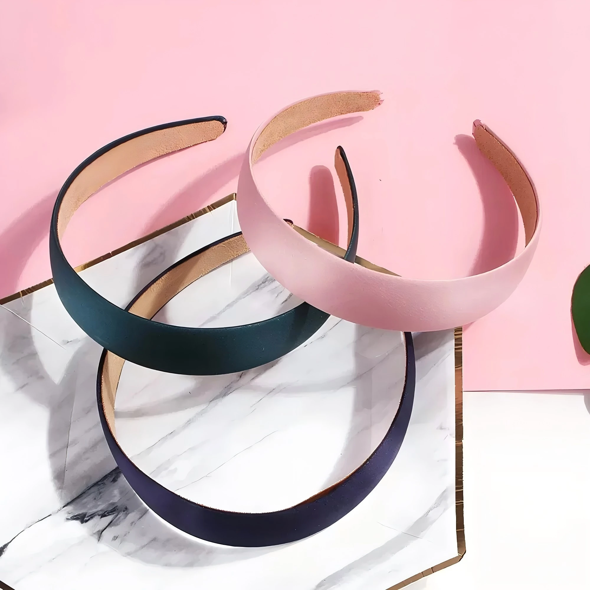 1/3/6er-Pack Satin-Stirnband 1,2 Zoll Breit für Frauen und Mädchen Rutschfestes Modisches Haarband DIY Urlaubs-Accessoires Diademas Coreanas Para Mujer – Detail 2