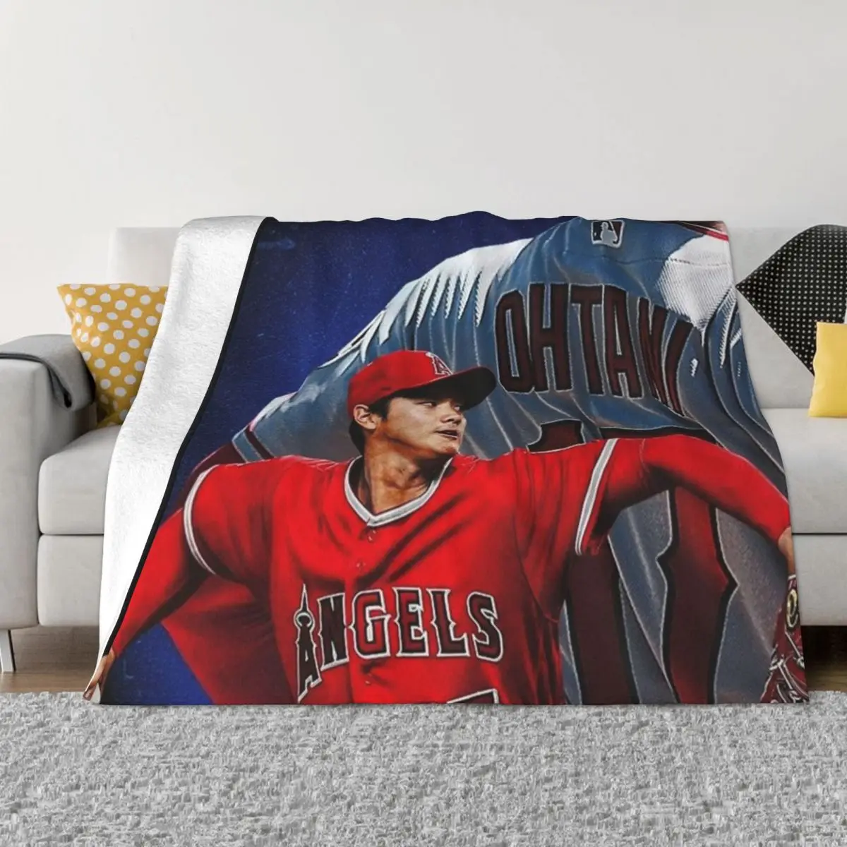 

Shohei Ohtani Throw Blanket For Sofa Thin Bed Fashionable Blanket Thermal Blankets For Travel