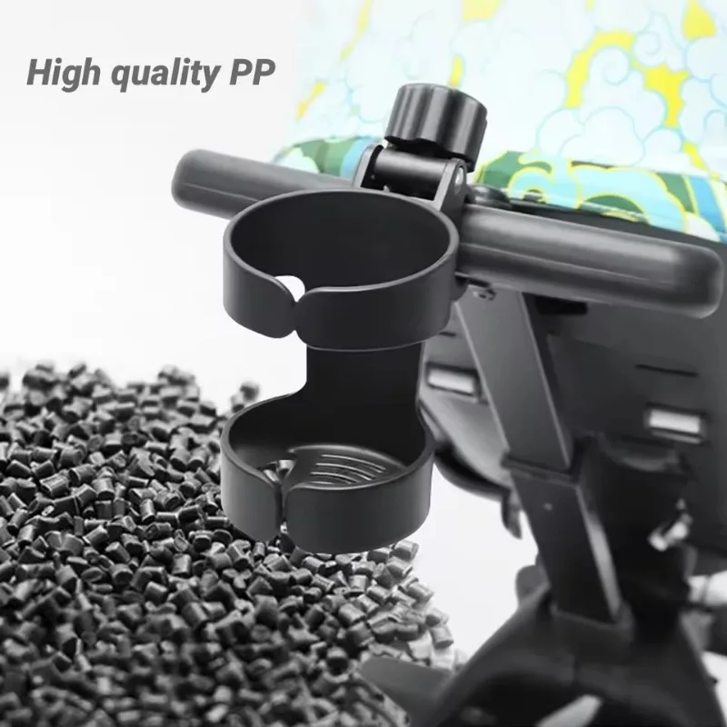 1Pcs 360 Degrees Rotation Drink Holder for Bike Pushchair Wheelchair Walker Bicycle Fits Most Cups Gifts for Relatives