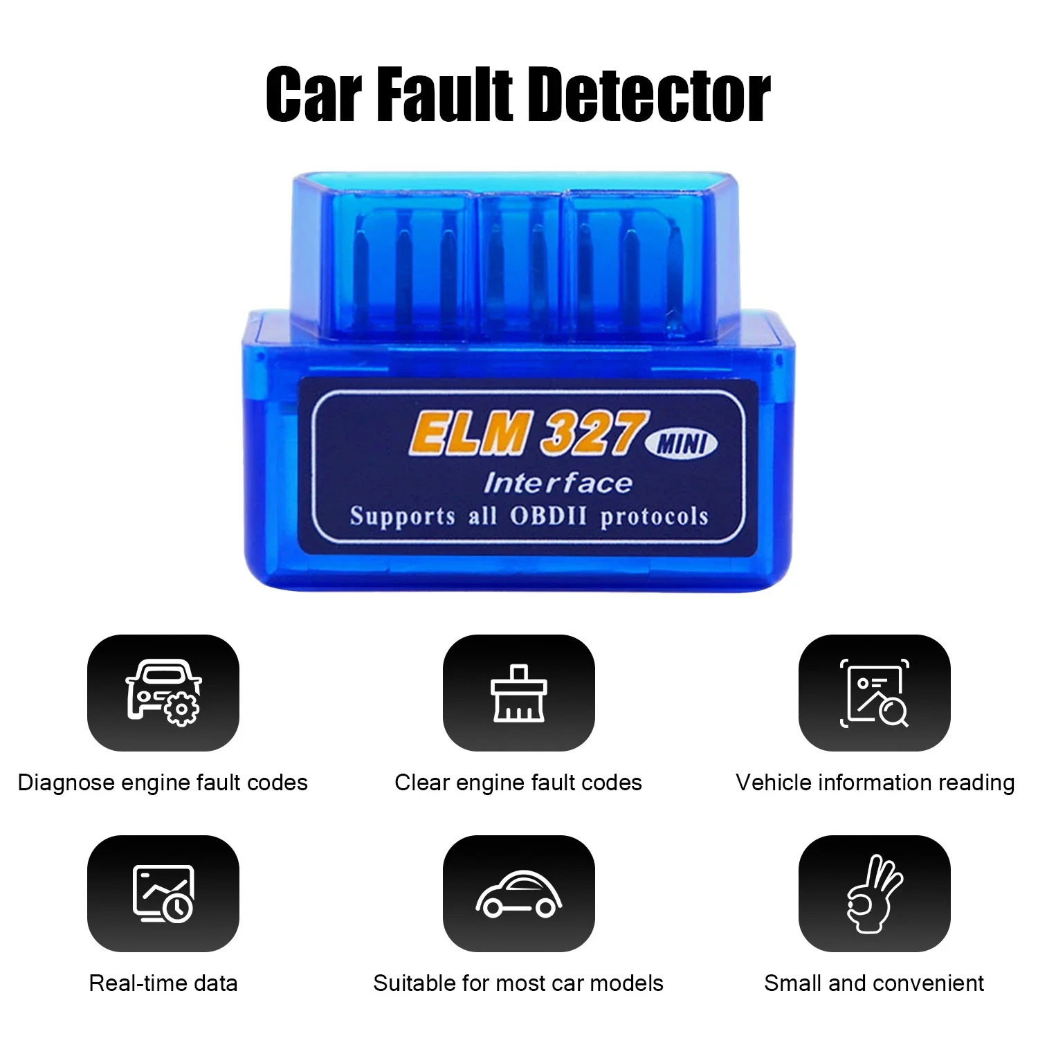 

Mini Eml327 V2.1 OBD 2 Bluetooth Автомобильные диагностические инструменты для Android/Windows Сканер Поддержка кода Интеллектуальный сканирующий инструмент Инструмент сканера ODB2