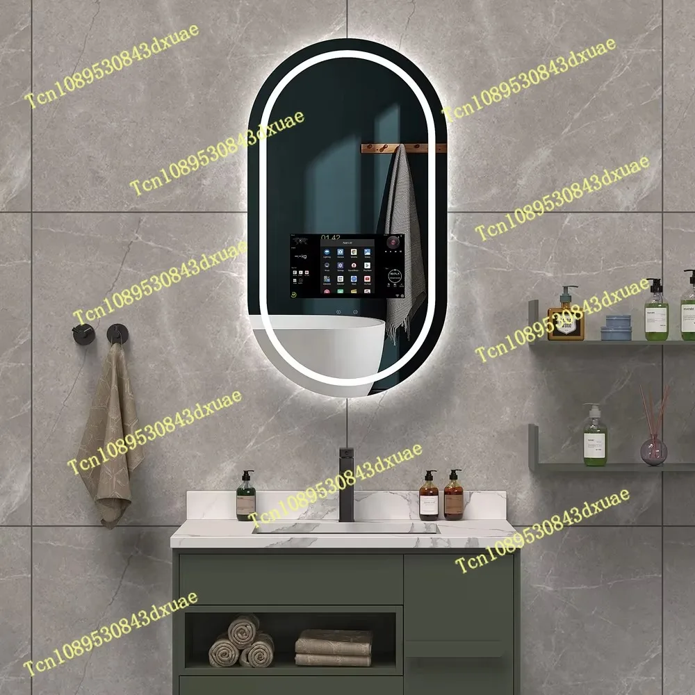 

Wholesale Hotel Home touch screen android Led bath magic Smart Mirror bathroom mirror tv