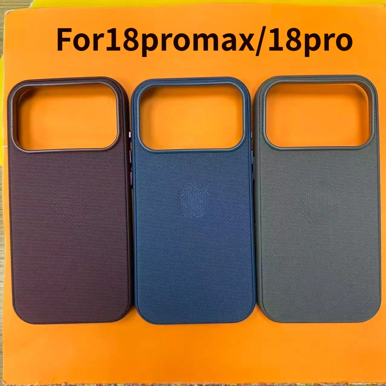 Technology Woven Cloth Magnetic Shell for iPhone 18ProMax/18Pro, Suitable for Magsafe Wireless Charging Protective Cover