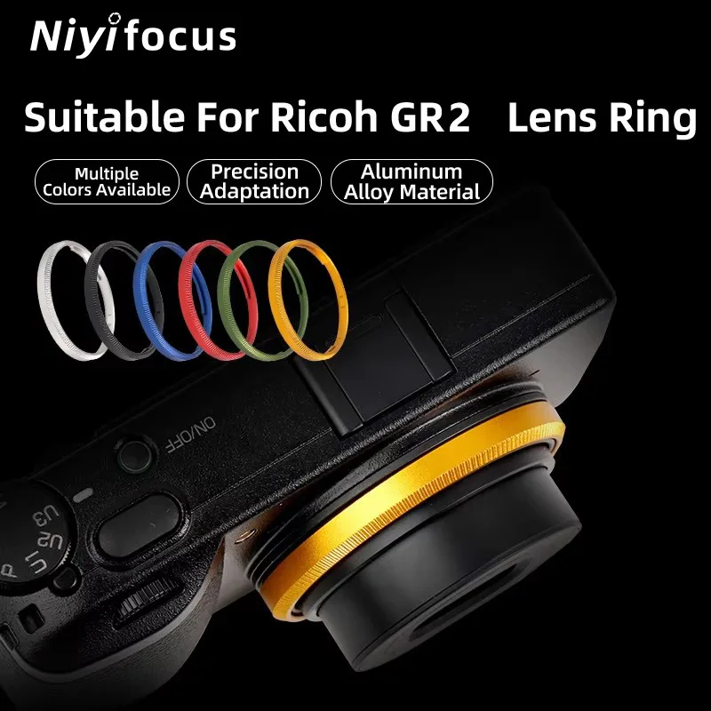 Aluminium Alloy Lens Decoration Ring Cap Replacement for Ricoh GR II GR2  Multi Colours Stylish Camera Lens Bezel Protector Ring