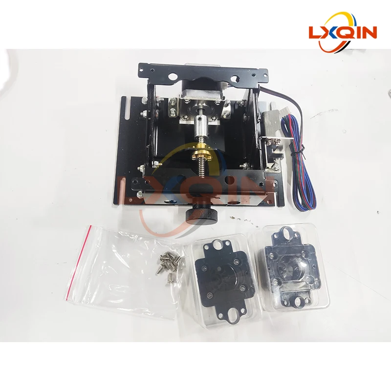 단일 모터 알루미늄 합금이 포함된 XP600/DX5/DX7/4720/I3200 헤드 펌프 어셈블리용 LXQIN 더블 헤드 리프팅 캐핑 스테이션