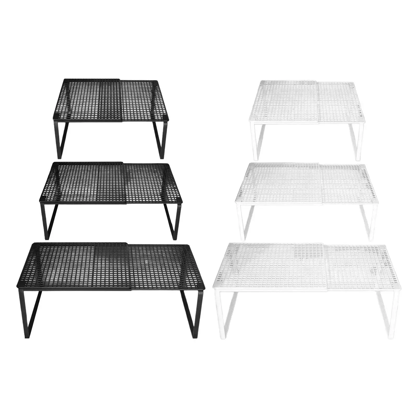 Expandable Cabinet Storage Shelf Stand Riser Spices Cupboard Organizer Rack