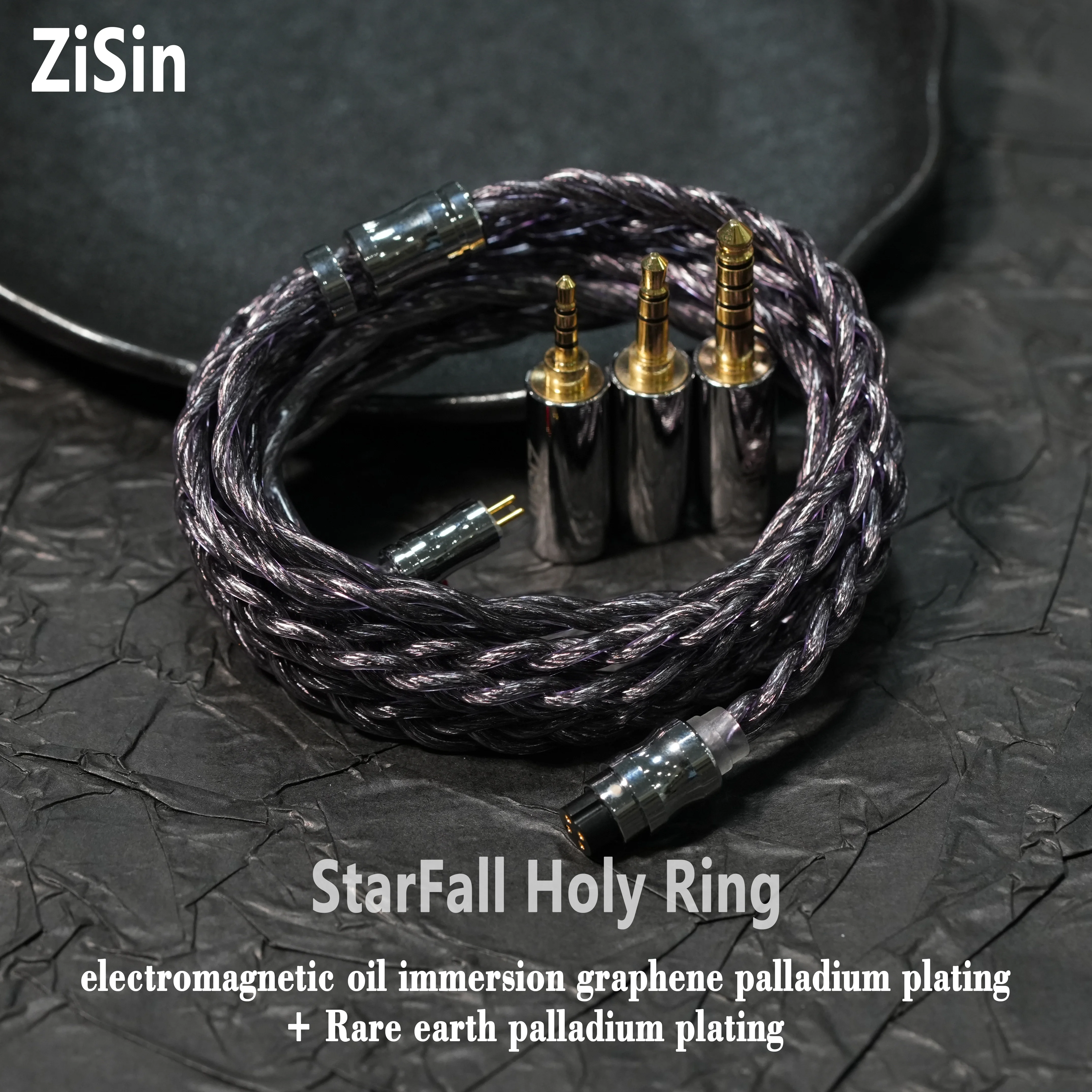 ZiSin-51 with Modular In-Ear Headphone Upgrade Cable with IE900 2-Pin MMCX Mini 4xlr for M5 Olina Fudu DZ4 Quintet F1 Pro