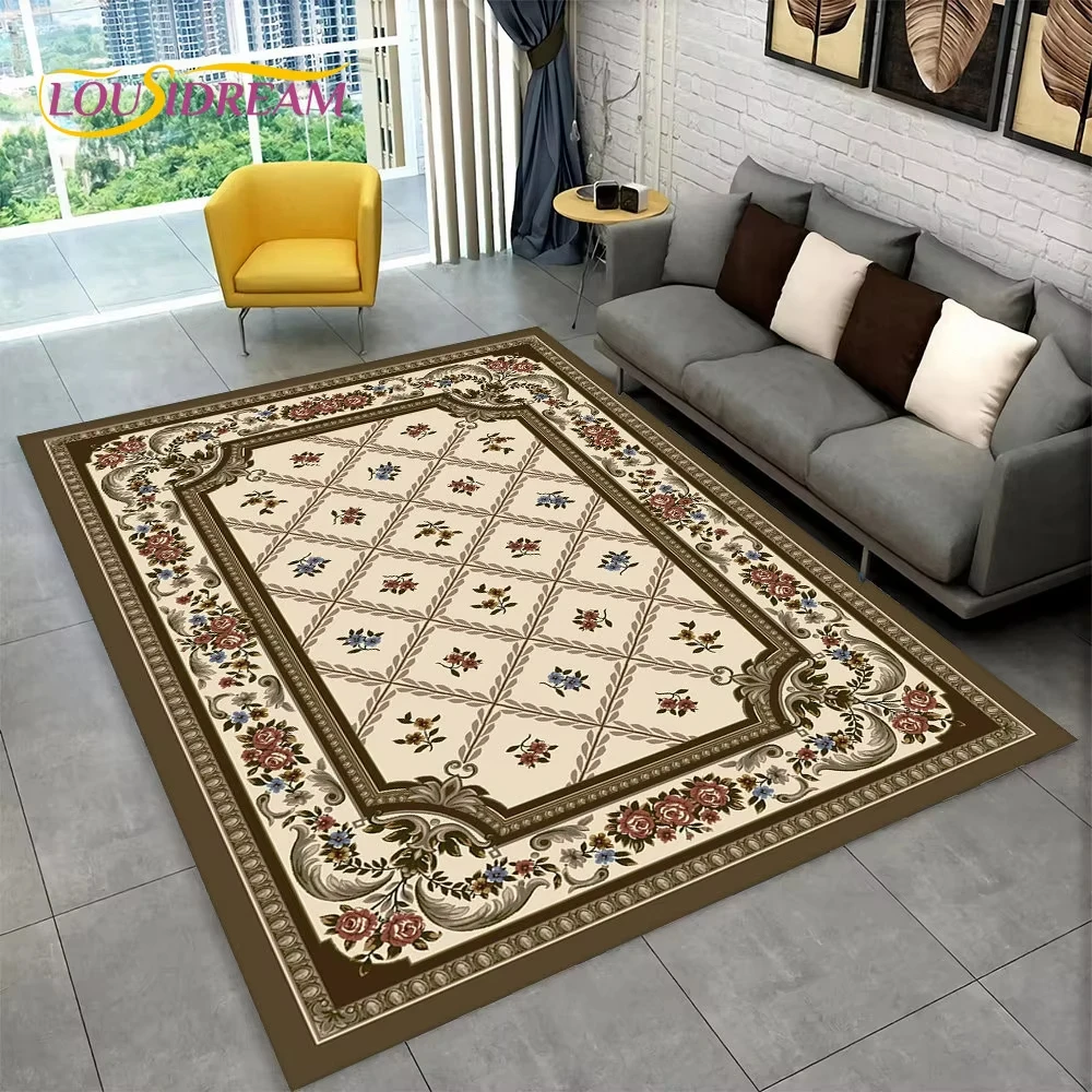 VIKAMA Turkey Persian Bohemian Area Rug Large Doormat Outdoor Carpet Lightweight Rug For Bedroom Living Room Bathroom Mat Home