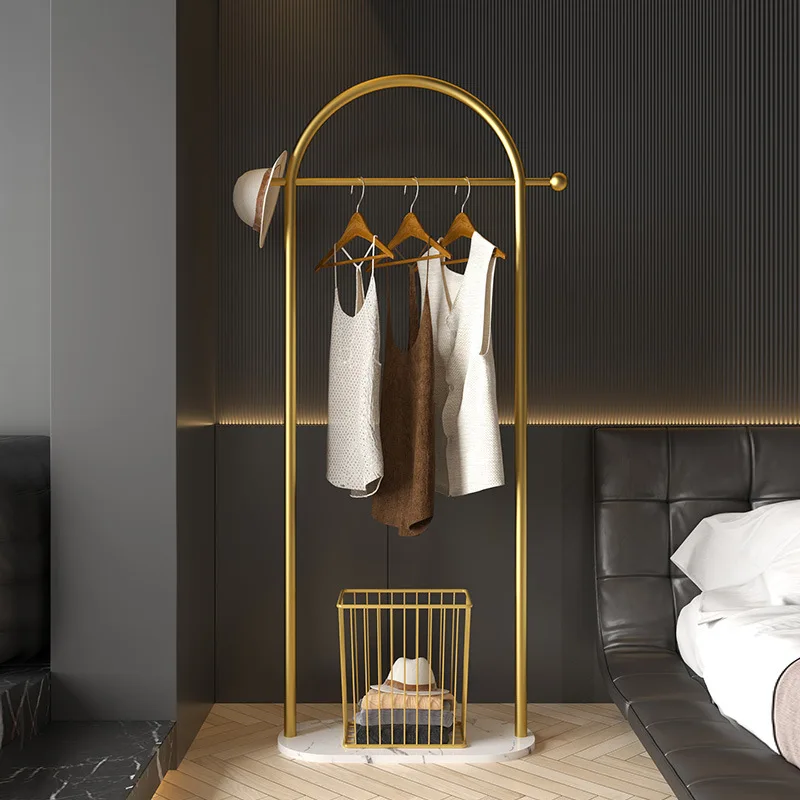 home-bedroom-corner-coat-rack-floor-standing-with-frame-marble-clothes-hanger-organizer