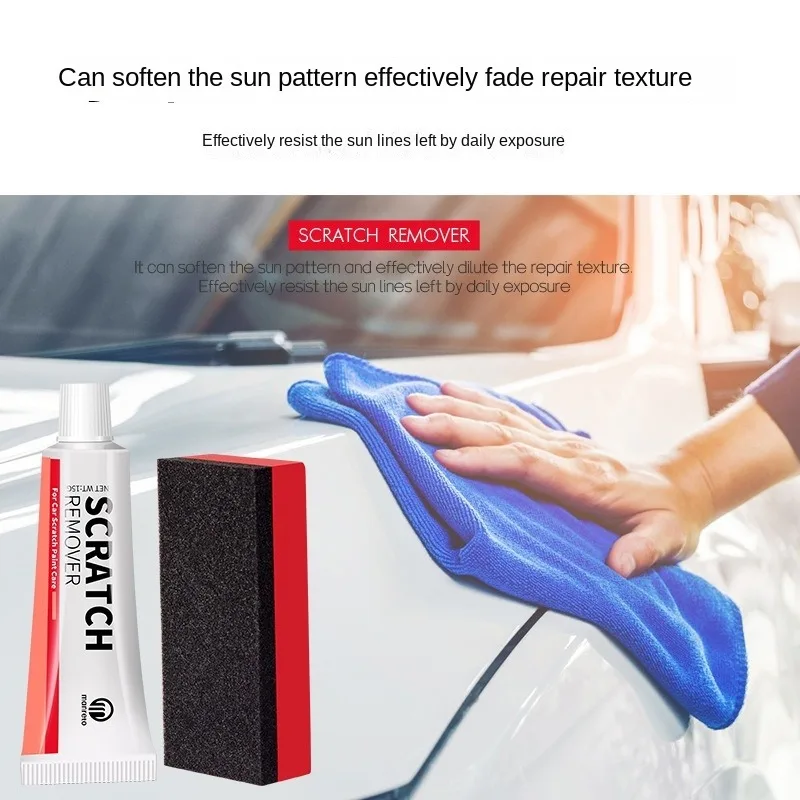 Car Scratch Repair Agent Scratch Remover Sponge Car Vortex Remover Scratch Repair Polishing Care Kit 1 Set of Tools Car Parts