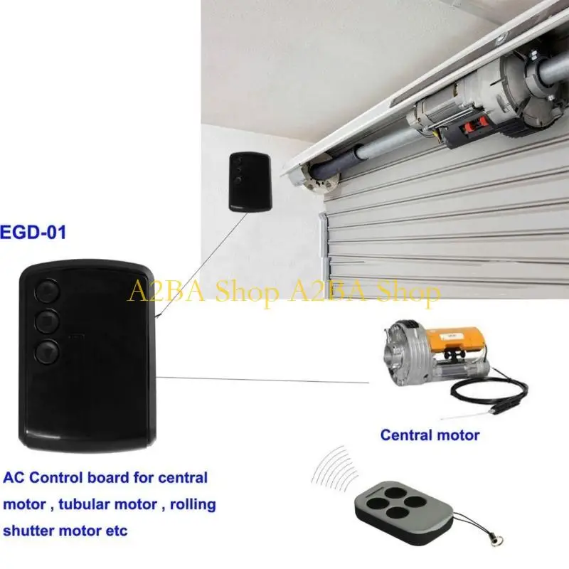 

A2BA Upgrades 220V Control Board Engineered for Auto Gate Garage Door Roller Shutters Utilizing 433MHz Remote Transmitter