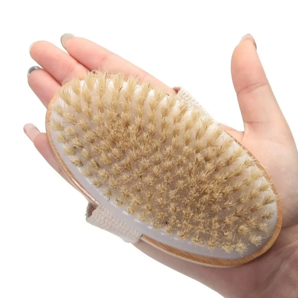 2Pcs Taking a bath, brushing the body with a bristle brush, scrubbing the body, rubbing the back, and brushing the meridians