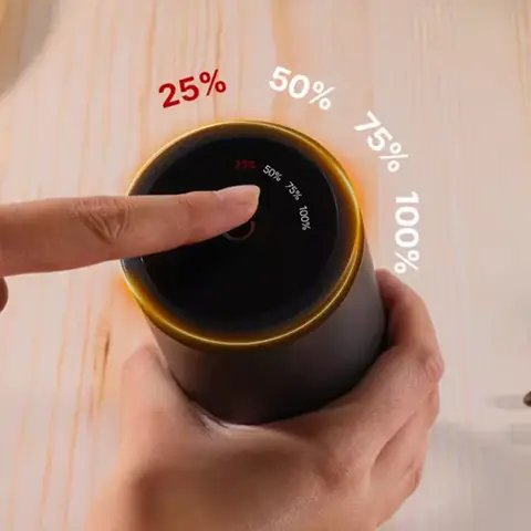 자세히 둘러보기 Youpin Electric Coffee Machine 1500mAh Conical Coffee Burr Grinder Externally Adjustable Bean Grinding Machine Grinder