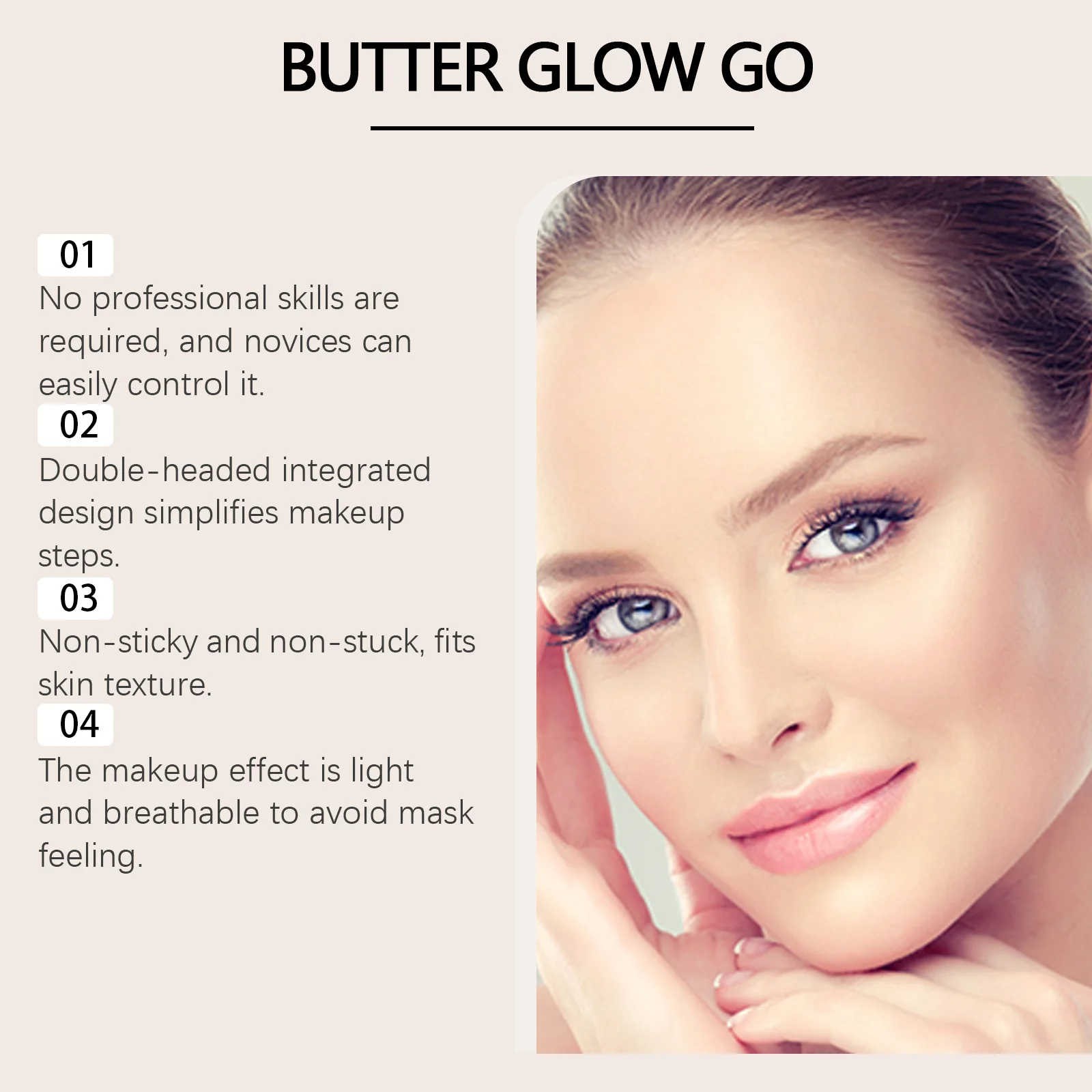 Bastone per toelettatura multiuso Fard in polvere a doppia testa Bastone per trucco Colore a lunga durata Cosmetici per la pelle schiarenti impermeabili