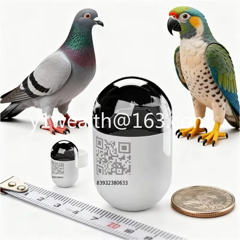 Waterproof Mini Real Time Pigeon GPS Locator with 4G Network, Pigeon GPS Locator for Outdoor Flying