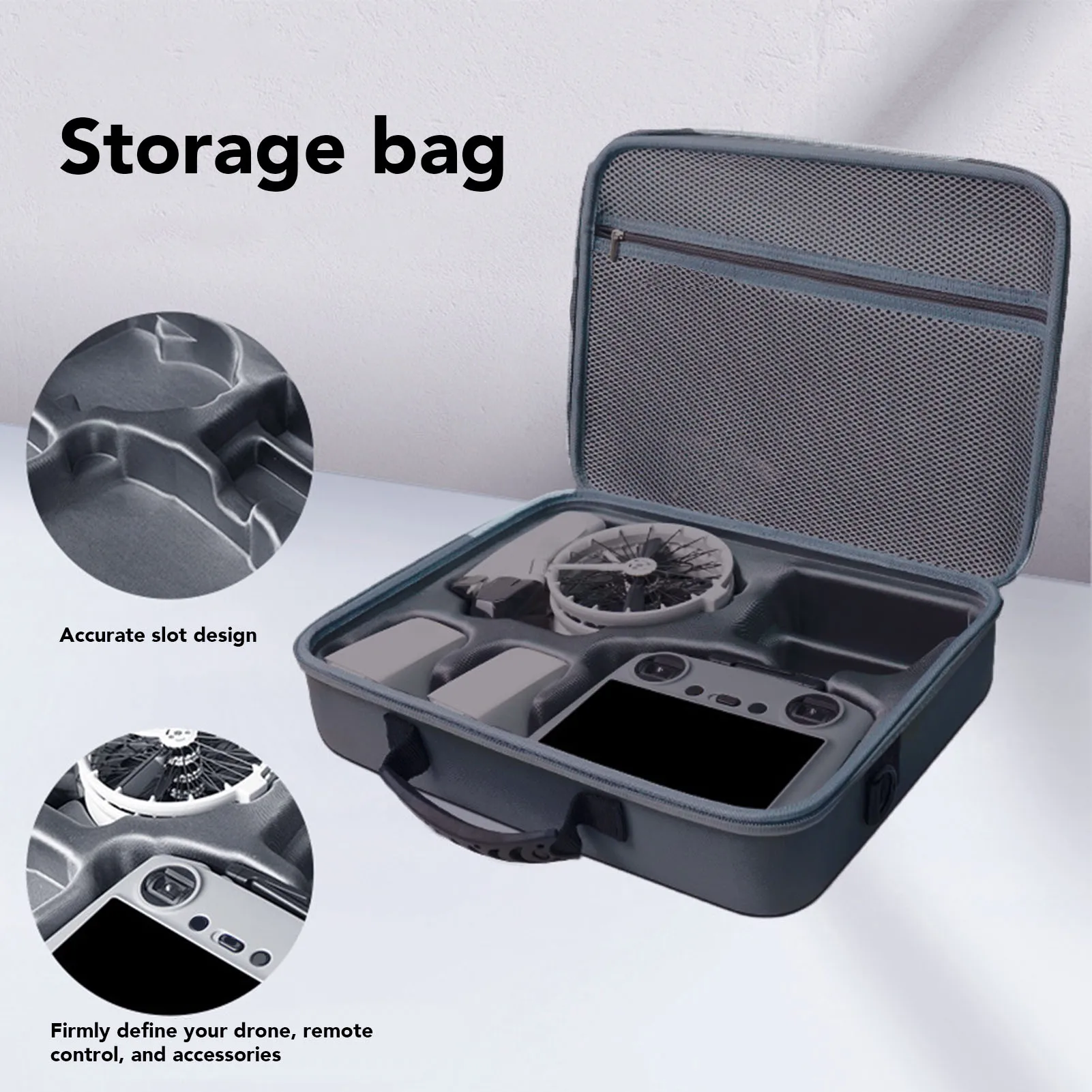 

Drone Hard Shell Carrying Case Drone Carrying Case Portable Hard Shell Storage Bag Travel Protective for Flip 900D PU Leather