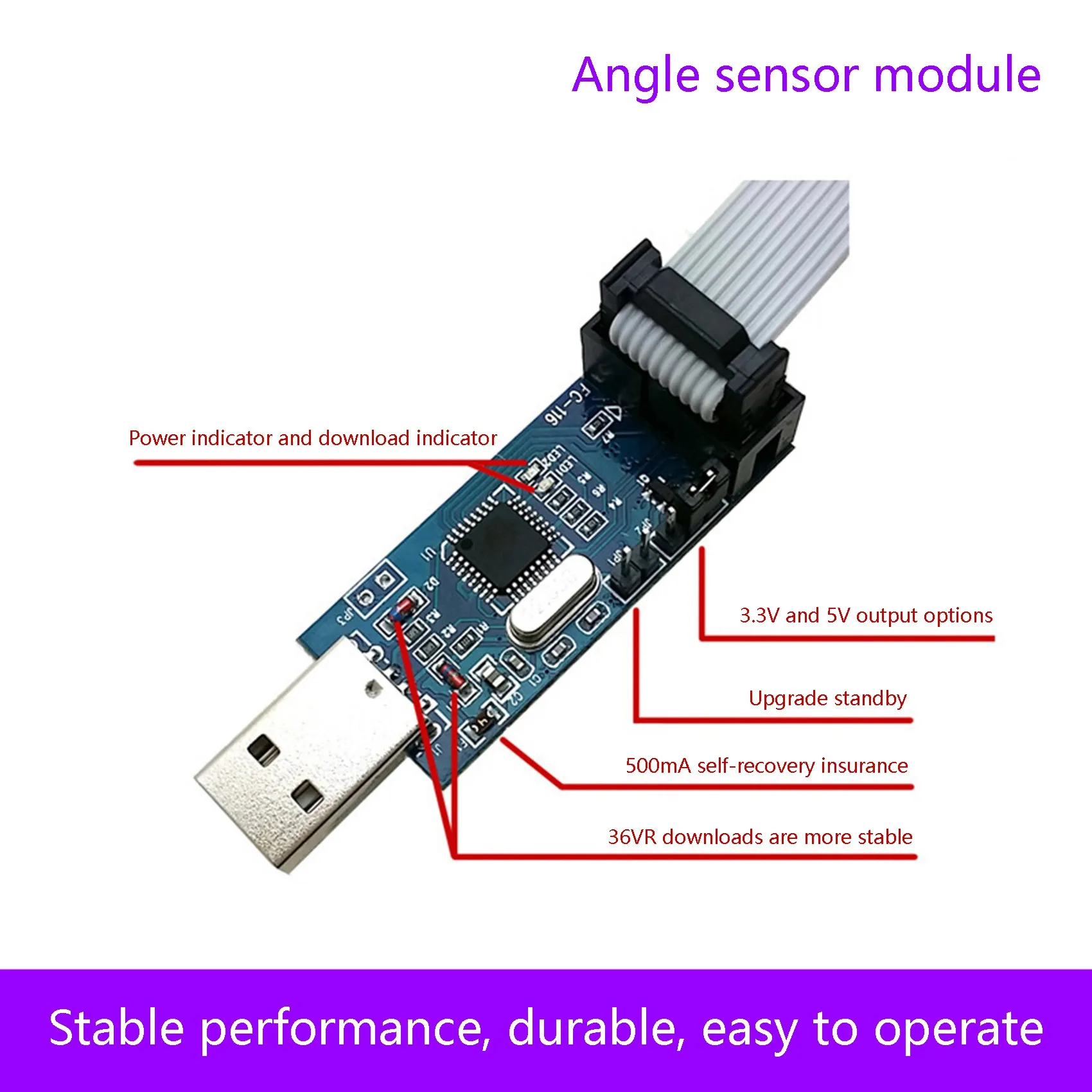 2PCS USBASP USB ISP Programmer 51 AVR Board 3.3V/5V Downloader for ATMega8 Support Win7/8/8.1/XP 32Bit