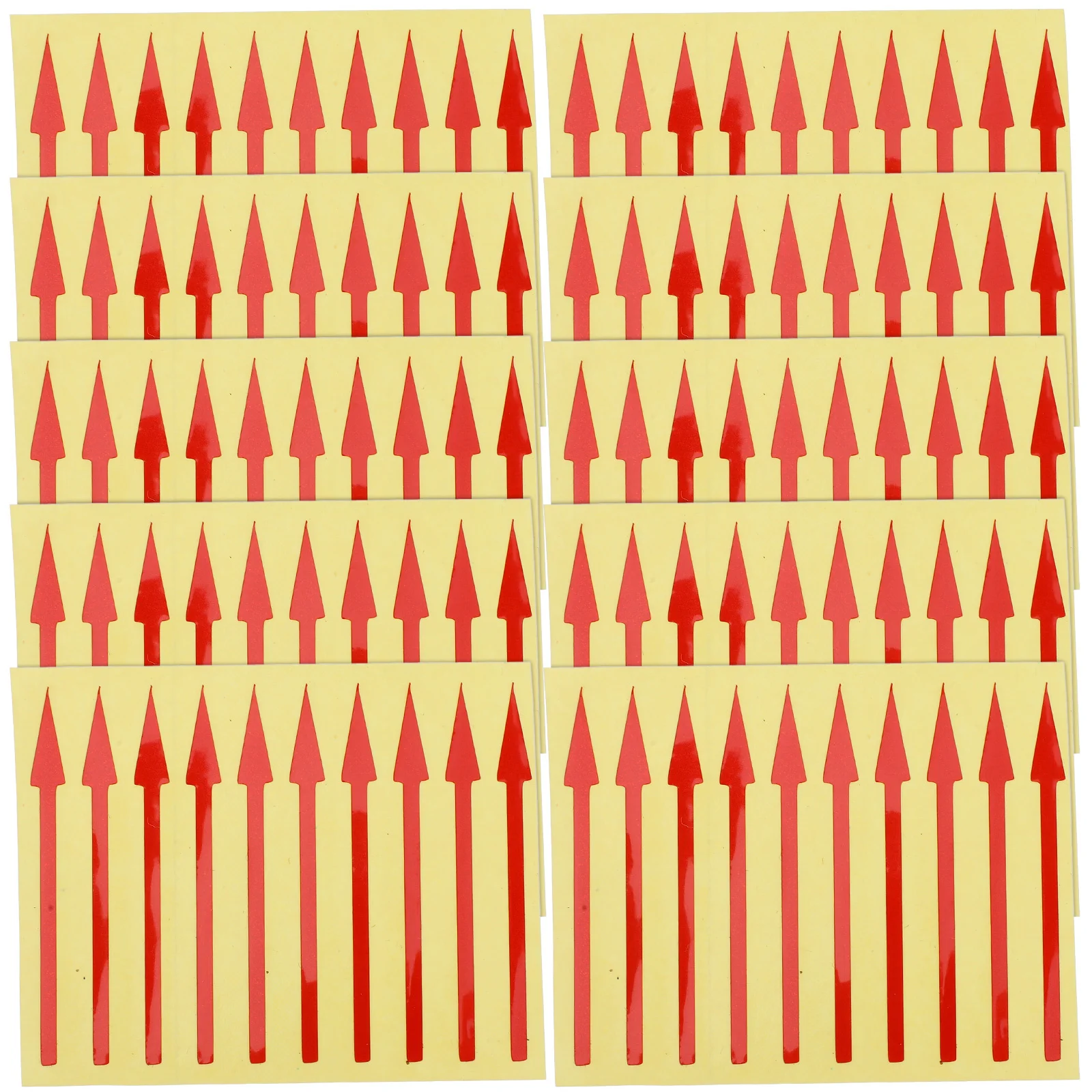 200개 압력 게이지 화살표 스티커 방수 자가 접착 방향 라벨 계기판 표시 화살표 표시기